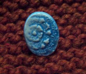 Turquoise Ceramic Adjustable Ring