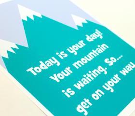 "Today is your day..." Dr. Seuss quote 8"x10" Nursery Art Print