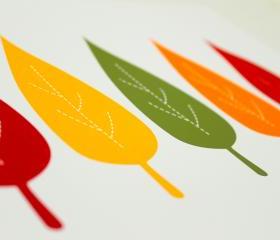 'Fall Leaves' 8x10 Art Print