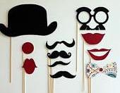 Best Photo Props, 11 piece Photo Booth Prop Set, wedding props