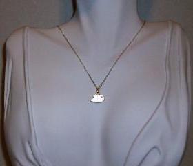 Delicate 14kt Gold Filled Tweet Tweet Bird Necklace