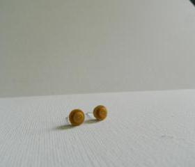 Round Gold Lego Earrings