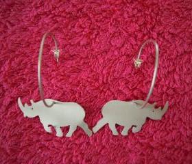Rhinos Hoop Earrings