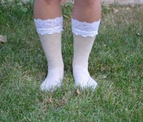  The ORIGINAL Lace Topped socks for Cowboy Boots or Combat Boots