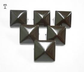 50pcs 1/2inches BROWN PYRAMID Studs Punk Rock Biker Spikes spots S1813