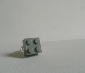 Grey Square Lego Ring