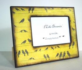 4 x 6 Picture Frame - Birds On A Wire Picture Frame