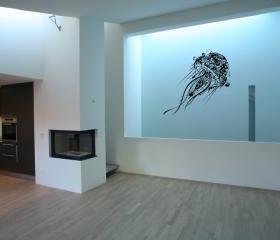 Jellyfish Abstract Vinyl Wall Decal 22.5"W x 40.5"H 22085