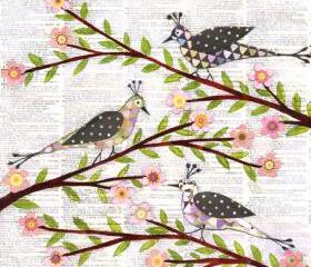 Art Print - Whimsical Birds