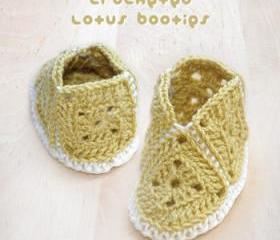 Vintage Mary Jane Baby Booties Crochet PATTERN, SYMBOL DIAGRAM (pdf)