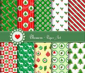 Christmas Digital Paper - Scrapbooking - Wrapping Paper - Cardmaking - Invitations - 300 dpi - 1377