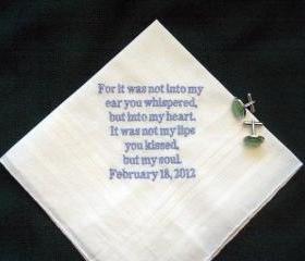 Love letter handkerchief for the groom 123B