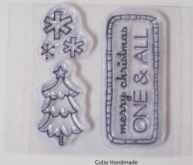 Studio G Clear Christmas Stamps, Cling Stamps, Rubber Stamps, Stamps, Supplies