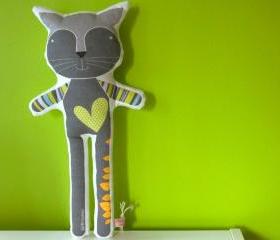 printed soft toy - Reinaldo the cat
