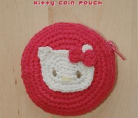 Kitty Pacifier Pouch Crochet SYMBOL PATTERN (pdf)