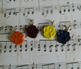Paw Print Pendant - You Choose the color