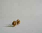 Chocolate Rose Cabachon Earrings