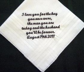 Personalized Wedding Gift from the Bride to her Groom 106S