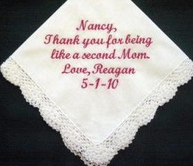 Personalized Wedding Handkerchief for Someone Special with Gift Box 5S