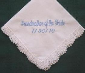 Bridal Hankie for the Grandmother