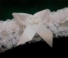 White Heart Garter