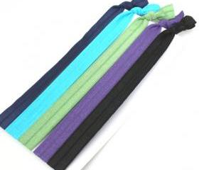 Stretchy Headbands (5) - Elastic Ribbon Hair Tie Headbands - Emi Jay Like Fabric Hairbands - Autumn Fashion Yoga Headbands 