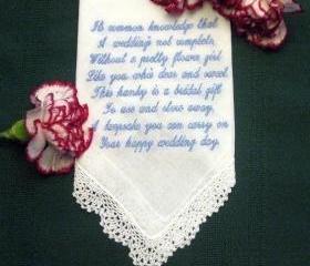 Flower Girl Hankie with Gift Box 73S