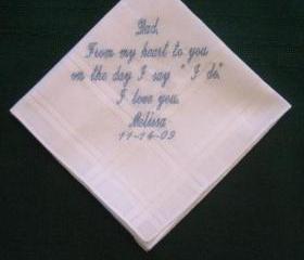 Wedding hanky for father of the bride 35S