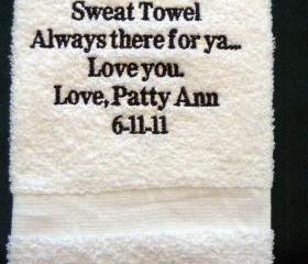 Personalized Wedding Gift - Wedding Sweat Towel