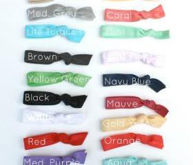 Fabric Hair Tie Set (11) - No Tug Hair Ties - Fabric Bracelet Hair Bands - Hair Accessory - Emi Jay & Anthropologie Inspired Hair Ties 