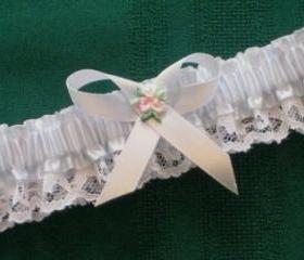 10.99 Blue Double Loop Lace Garter