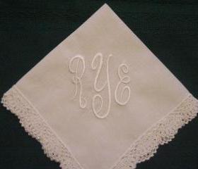 Classic Monogrammed Hanky with Gift Box