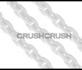  WHITE Chunky Chain Plastic Link Necklace Craft DIY 30 inch A45