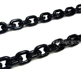  30 inch ( 57pcs ) --- BLACK Chunky Chain Plastic Link Conector Necklace Craft DIY A45