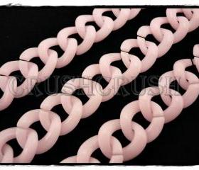  50pcs Baby Acrylic CHUNKY Link Chain Baby Pink Color X80
