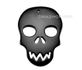 5pcs Black Resin Skull Head Charms Pendants Craft X26