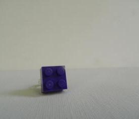 Purple Square Lego Ring