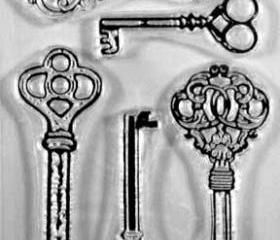 Keys to my Heart clear rubber stamps