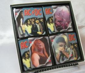 AC/DC Collector Playing Card Drink Coaster Set
