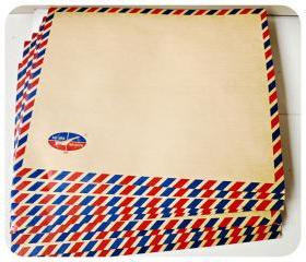 Brown Air mail envelopes