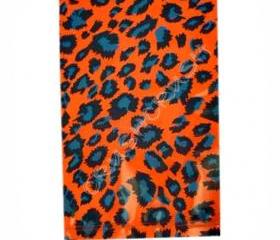  FREE SHIPPING -- 40pcs Hot Orange Leopard Animal PrintPlastic Bags for Gifts Cute G16