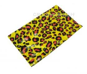 FREE SHIPPING -- 50pcs Yellow and Pink Leopard Animal Print Plastic Bags for Gifts Cute G8