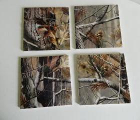 Realtree Camo Print Tile Coasters