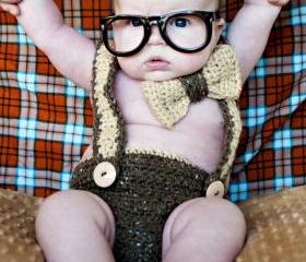 Bowtie and Suspenders Diaper Cover Crochet Pattern