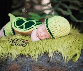 Turtle Shell, Hat, and Diaper Cover Crochet Pattern