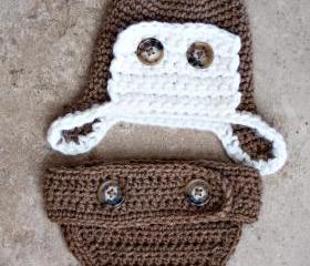 Aviator Hat and Diaper Cover Pattern