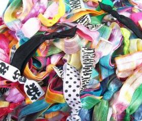 20 Hair Ties, The Grab Bag Mix by Lucky Girl