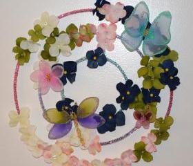 Butterfly Garden Wreath (candle ring)