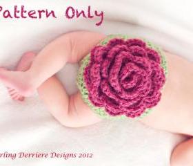 Flower Diaper Cover and Headband