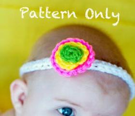 Polka Dot Headband Crochet Pattern